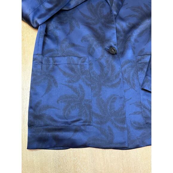 ATM Palm Print Satin Melillo Blazer - Picture 4 of 6